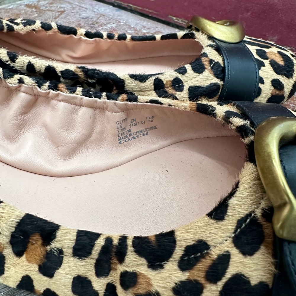 Coach Stanton Leopard Ballet - Picture 2 of 3